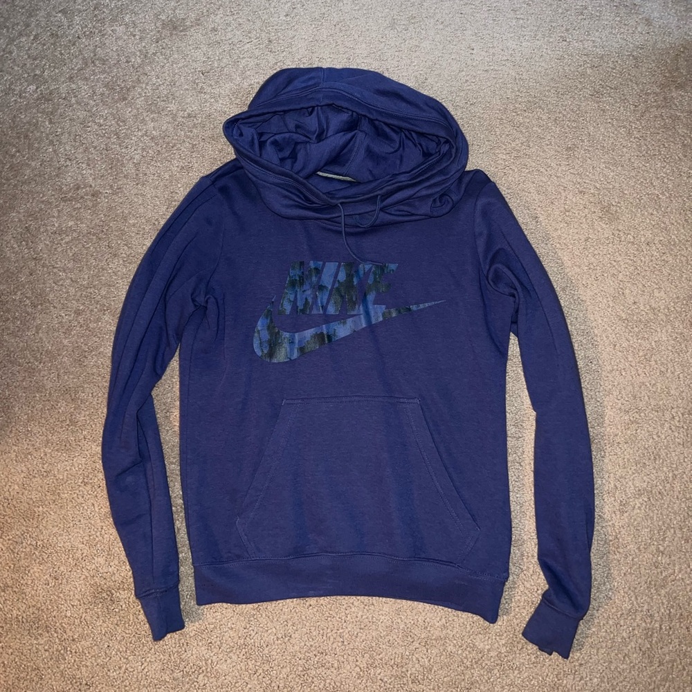 purple nike cowl neck
